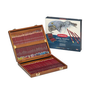 Derwent Pastel Pencils Wooden Box of 48