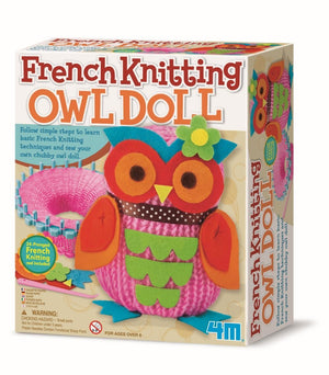 French Knitting Owl Doll