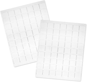 3D Foam Squares (126 Pack), White