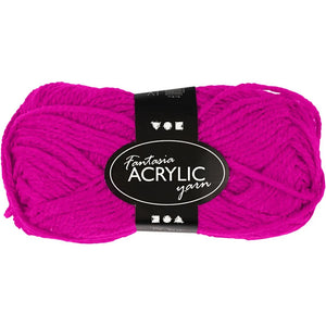 FANTASY ACRYLIC YARN 50GR-FUSHIA