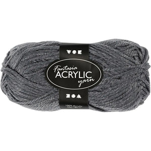 FANTASY ACRYLIC YARN 50GR-GREY