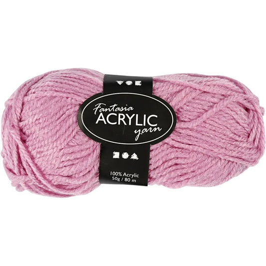 FANTASY ACRYLIC YARN 50GR-ROSE