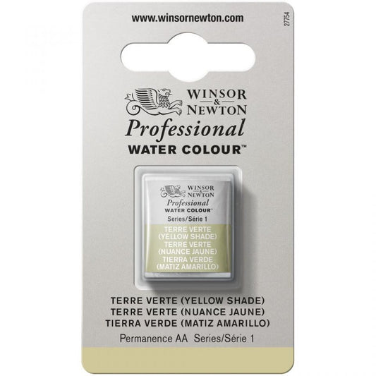 Terre Verte Yellow Shade Half Pan - S1 Professional Watercolour