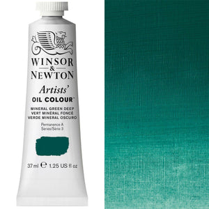 Winsor and Newton 37ml Mineral Green Deep S3 - Artists' Oil colour