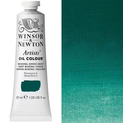 Winsor and Newton 37ml Mineral Green Deep S3 - Artists' Oil colour