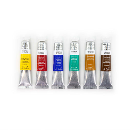 Winton Oil Colour 6x21ml Tube Set