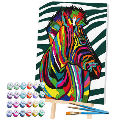 Zebra Paint By Numbers