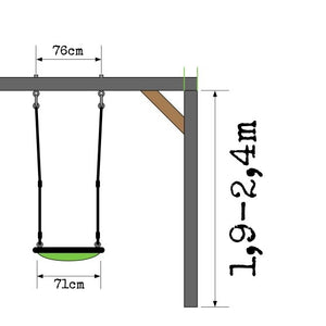 EXIT Aksent Playtower with Nest swingarm