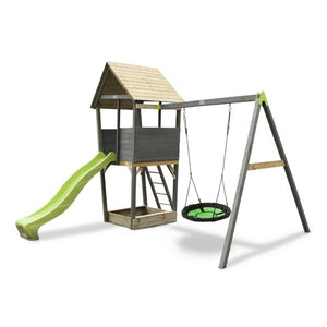 EXIT Aksent Playtower with Nest swingarm