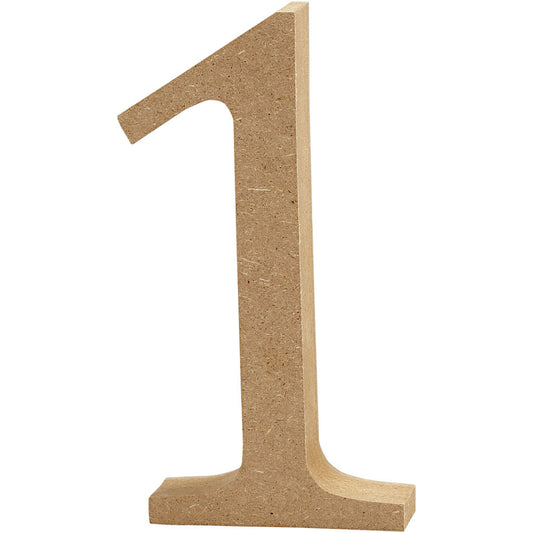 MDF Number 13cm 1