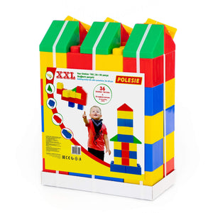 Building bricks XXL with connectors, 36+30 pcs