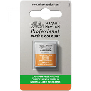 Cadmium FREE Orange Half Pan - S4 Professional Watercolour