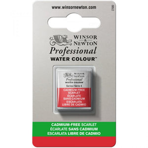 Cadmium FREE Scarlet Half Pan - S4 Professional Watercolour