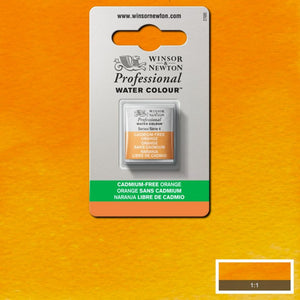 Cadmium FREE Orange Half Pan - S4 Professional Watercolour