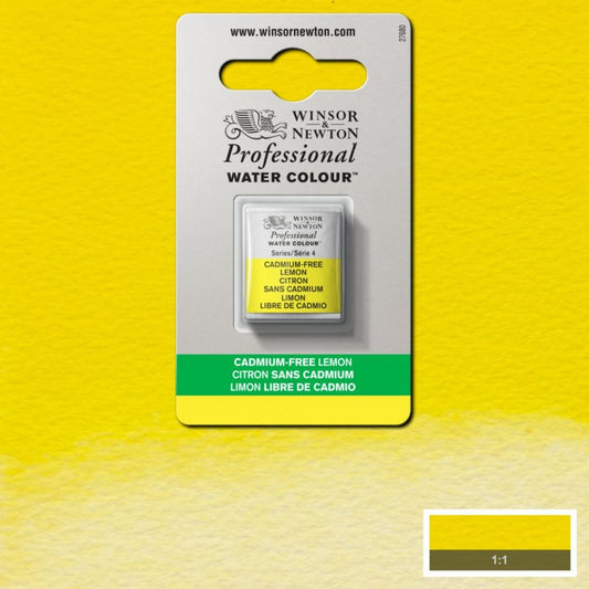 Cadmium FREE Lemon Half Pan - S4 Professional Watercolour