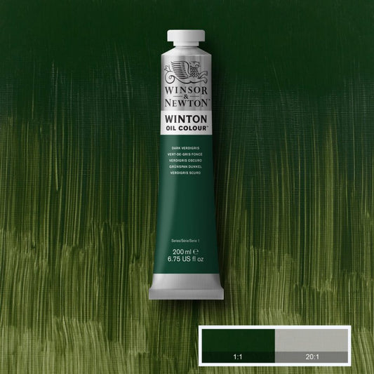 Winton Oil Colour Dark Verdigris 200ml