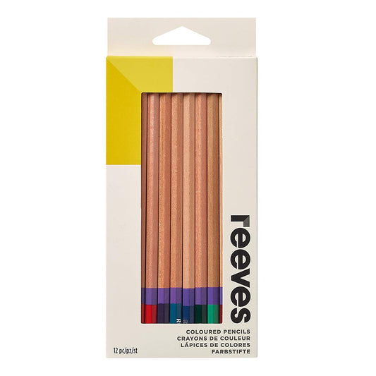 Reeves 12 Assorted Coloured Pencils