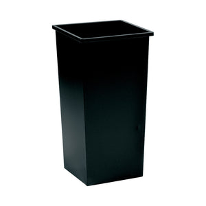 5 Star Square Metal Waste Bin 48L Black