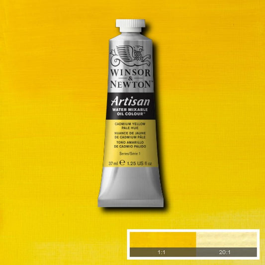 Artisan Water Mixable Oil Colour Cadmium Yellow Pale Hue 37ml Tube