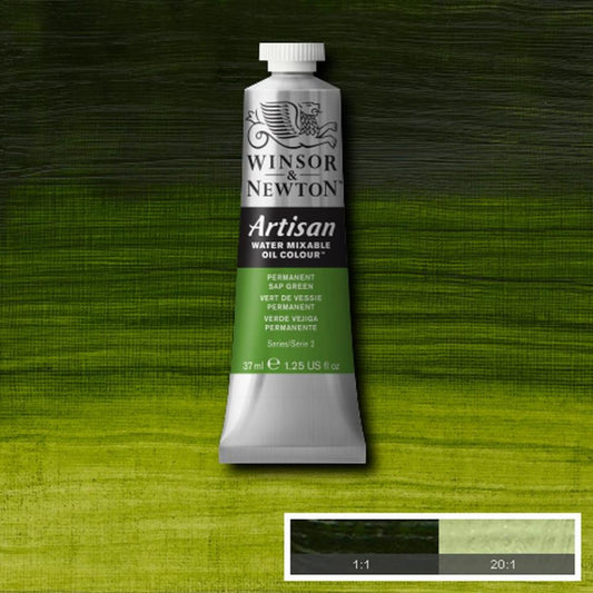 Artisan Water Mixable Oil Colour Permanent Sap Green 37ml Tube