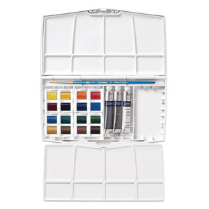 Cotman Watercolours Painting Plus - 16 Half Pans & 3 Tubes. Product code: 0390375 Barcode: 094376954388