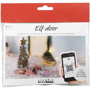 Mini Craft Kit Elf door, Christmas