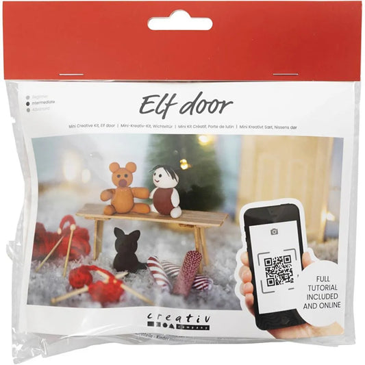 Mini Craft Kit Elf door, Christmas