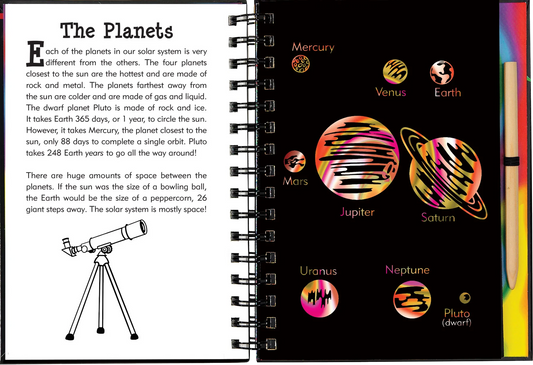 Solar System Scratch and Sketch