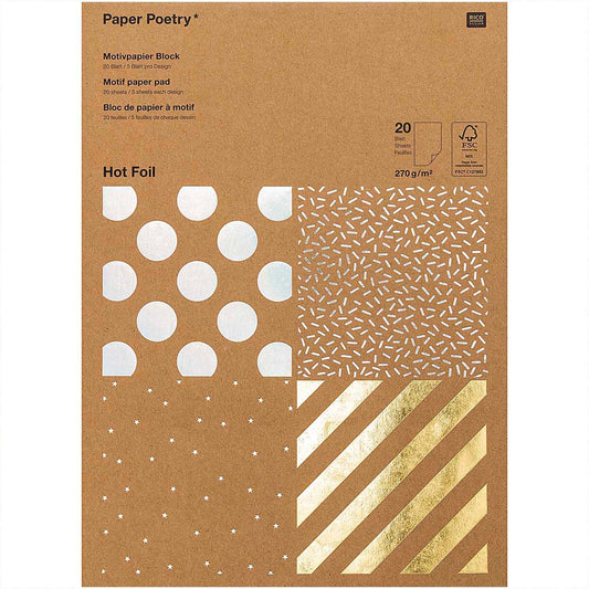 MOTIF PAPER PAD KRAFTPAPER - STRIPES