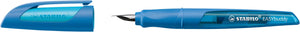 Ergonomic School Fountain Pen - STABILO EASYbuddy - M Nib - Dark Blue/Light Blue