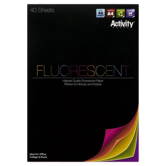 Activity A4 Fluorescent Pad - 40 Sheets