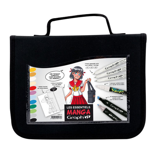 GRAPHIT Wallet Manga Essential - 12 markers + 3 li