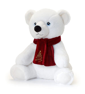 35cm Keeleco Polar Bear With Scarf35cm Keeleco Polar Bear With Scarf