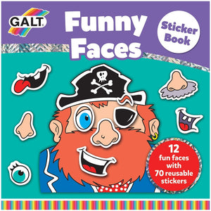 GALT Funny Faces Sticker Book