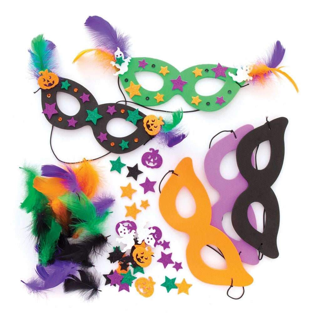 Halloween Mix & Match Mask Kits (Pack of 8)