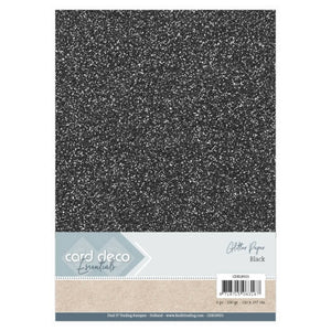 Card Deco Essentials Glitter Paper Black