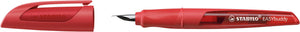 Ergonomic School Fountain Pen - STABILO EASYbuddy - A Nib - Coral/Red