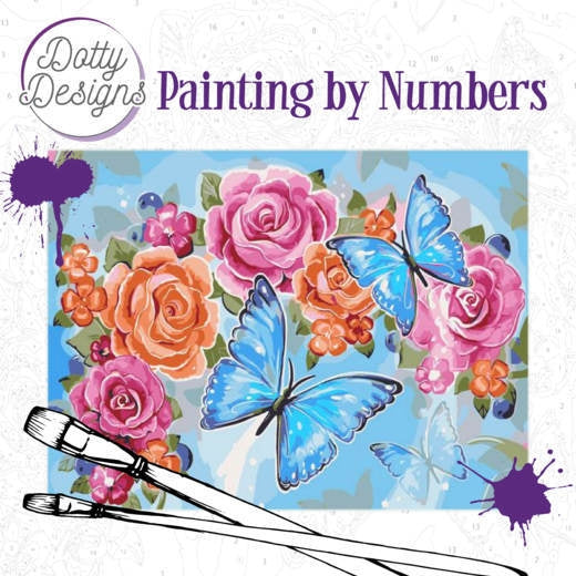 Dotty Design PBN Butterflies