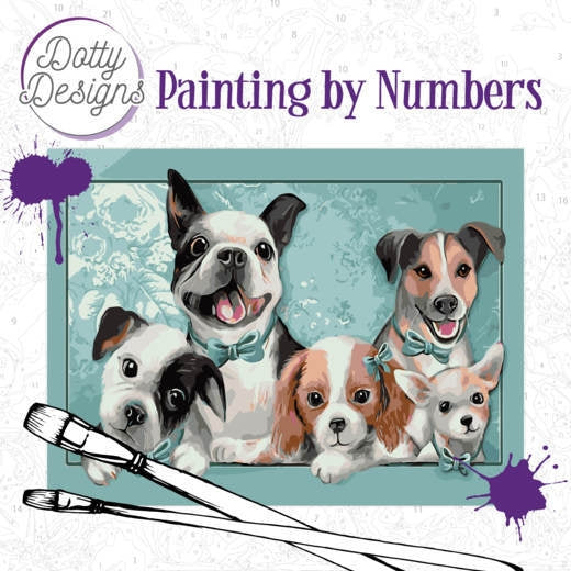 Dotty Design Paint By Numbers Dogs