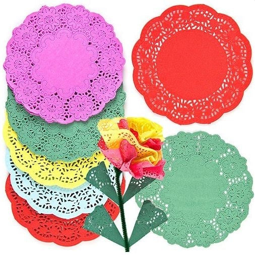 Coloured Paper Doilies (Pack of 120)