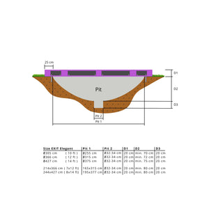 EXIT Elegant Ground Premium 366 (12ft)