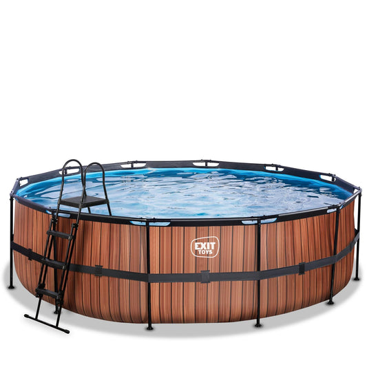 EXIT Frame Pool ø488x122cm (12v Sand filter)