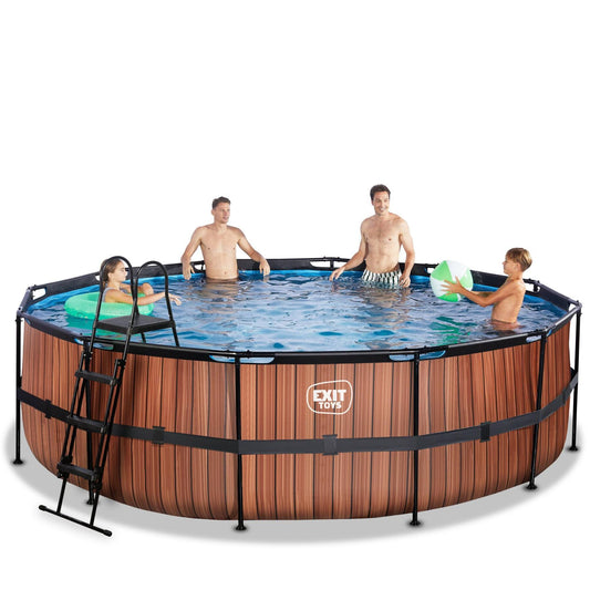 EXIT Frame Pool ø488x122cm (12v Sand filter)