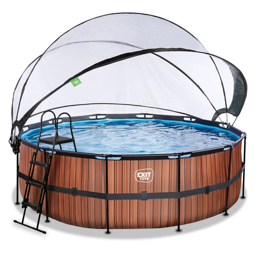 EXIT Frame Pool ø427x122cm (12v Sand filter)