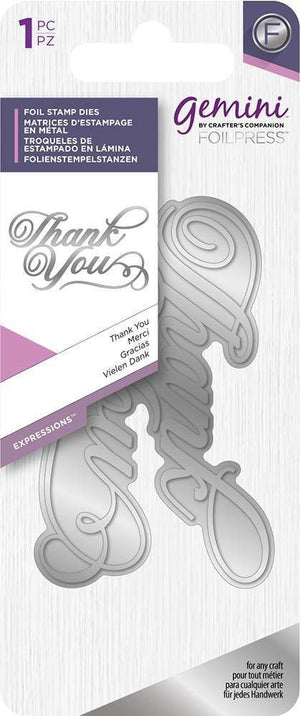 Foil Stamp Die - Expressions - Thank You