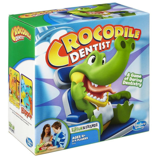 Hasbro Crocodile Dentist Splash Water Game for Kids – Backyard Multicolor