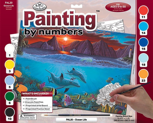 Paint By Numbers Adult Large - Ocean Life