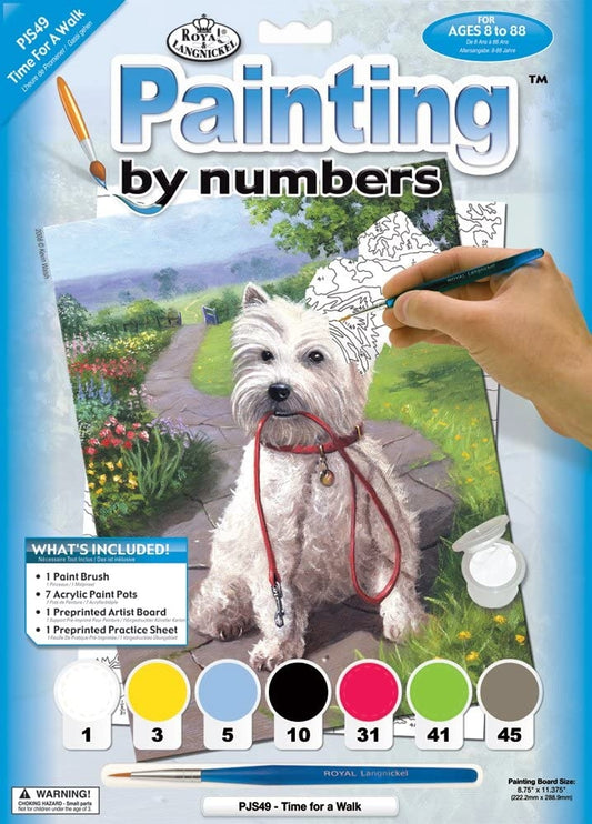 Paint By Numbers Junior Small - Time For A Walk