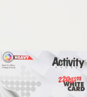 A4 220gsm Card 50 Sheets - White