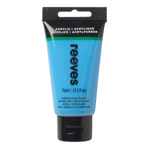 REEVES ACRYLIC 75ML CERULEAN BLUE